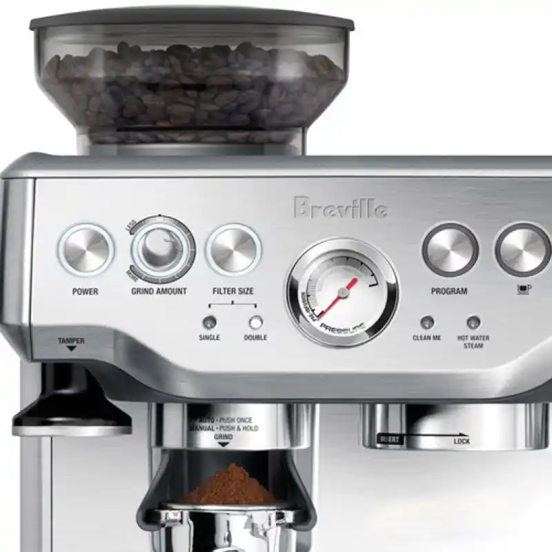 máy pha cà phê Breville 870 – đồng hồ áp suất