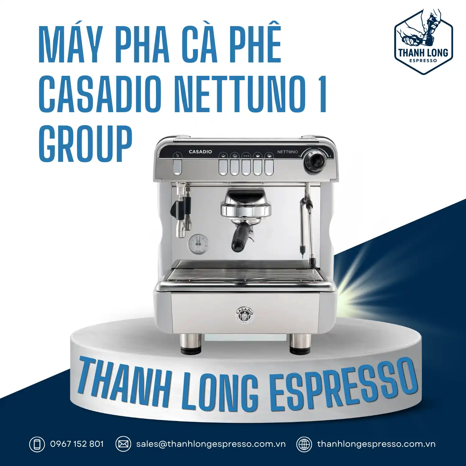 Casadio Nettuno A1 – toàn cảnh máy một group