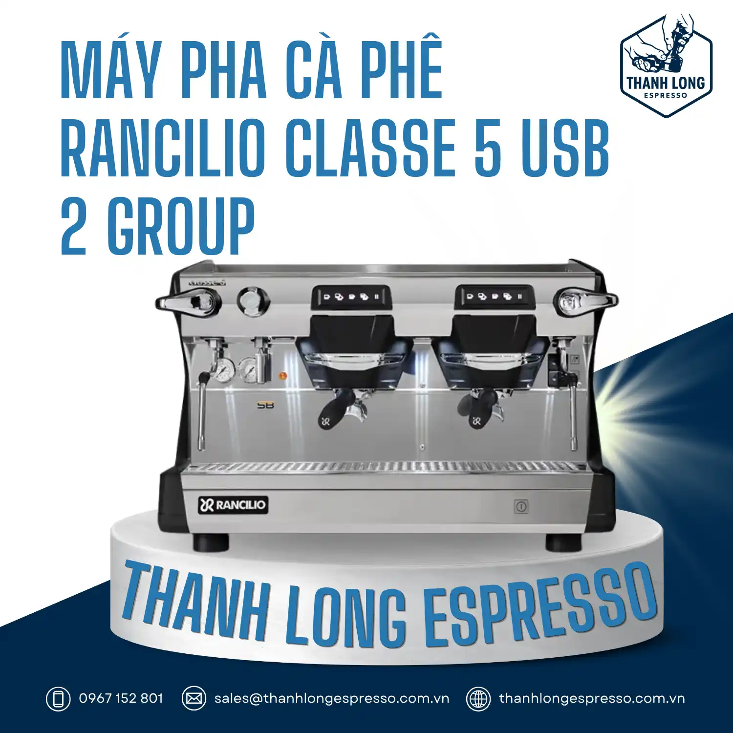 Rancilio Classe 5 USB 2 Group – toàn cảnh máy
