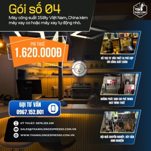 Thuê máy pha cà phê 150 ly – Gói 04 | Thanh Long