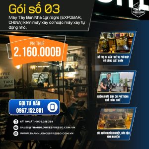 Thuê máy pha cà phê Expobar – Gói 03 | Thanh Long